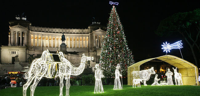 Piazza Venezia at Christmas
