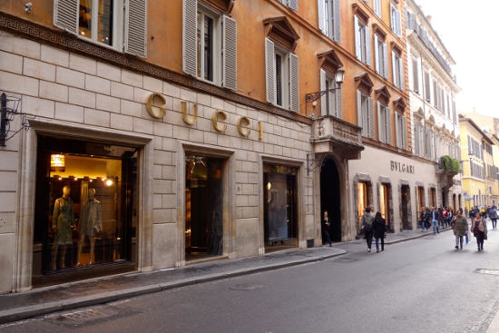 Via Condotti Designer Shopping